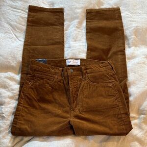 Gap Vintage Slim High Rise corduroy pants - size 28